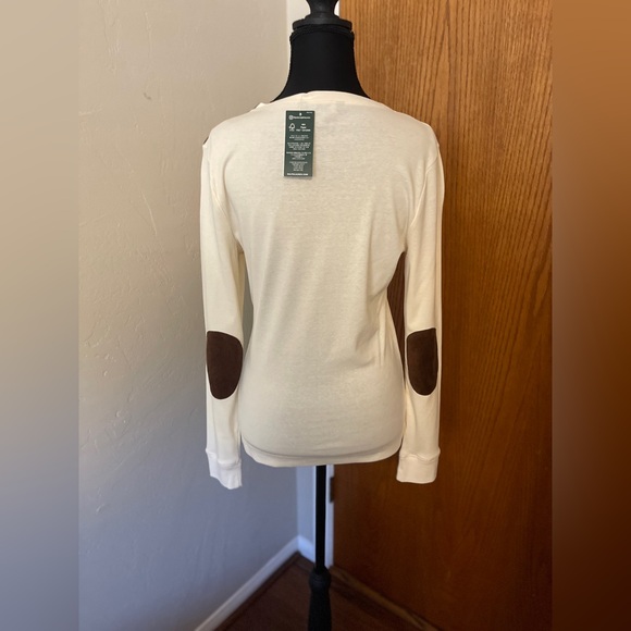 Ralph Lauren Cream Long Sleeve Top - Picture 4 of 7